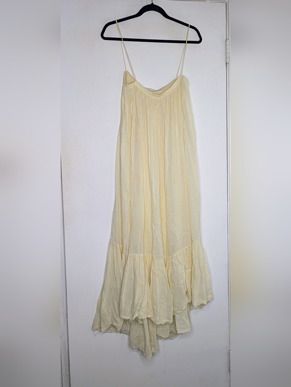 Black Crane Dress in Cream size large